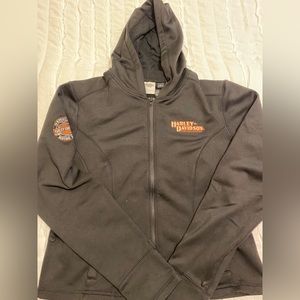 Authentic Harley Davidson zip up jacket hoodie.